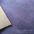 Polyester Leather Suede Compound Fabric with Gold Stamping Treatment